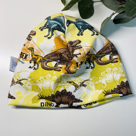 Sofortkauf Haube "Dino braun gelb" MAXI