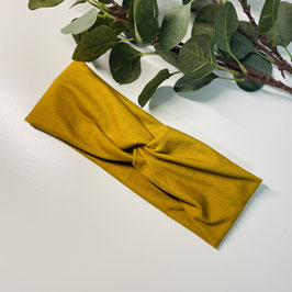 Knotenstirnband "Senfgelb" Damen