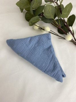 Musselintuch Hellblau