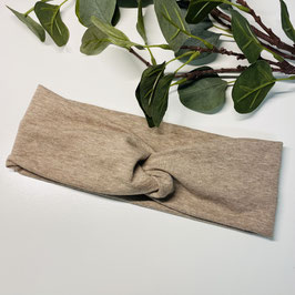 Knotenstirnband "beige meliert" Damen