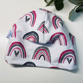 Sofortkauf Haube "Regenbogen Rosa" MAXI