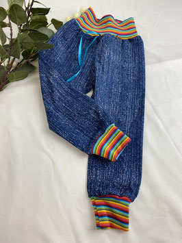 Pumphose "Jeans Regenboge" III