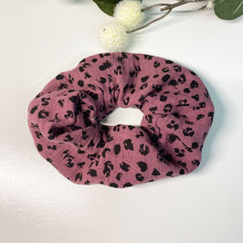 Scrunchie-Haargummi "Musselin brombeere"