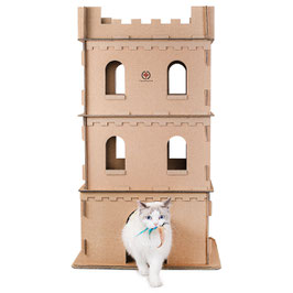 Katzenburg XL aus Wellpappe