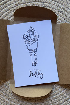 Kunstkarten-kreativ Birthday Box- Ausmalbare Grußkarten-Edition