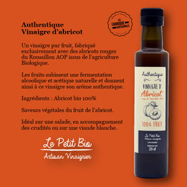 Vinaigre d'abricot bio