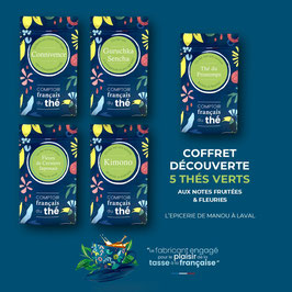 Coffret découverte 5 thés verts Sencha parfumés