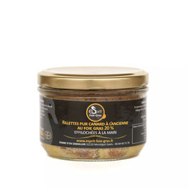 Rillettes pur canard au foie gras