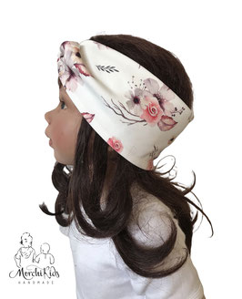 ( MAMA & TOCHTER ) Stirnband Haarband für Kinder & Erwachsene " Aquarell Blumen " KU 45-58