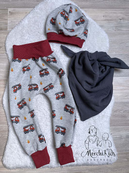 Winter Alpenfleece Pumphose Mitwachshose " Feuerwehr " Größe 80