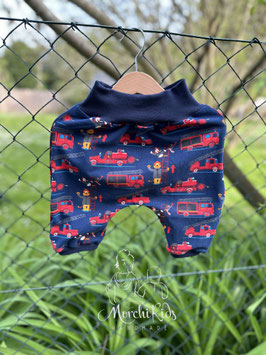 Kurze Pumphose Sommerhose Baby Kind " Feuerwehr " Gr. 104