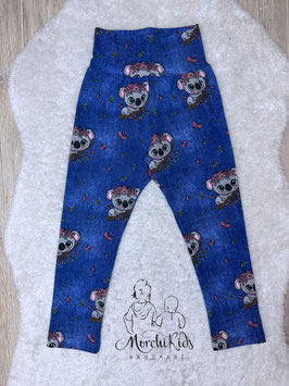 Mädchen Legging Jersey " Koala blau" Größe 80-116