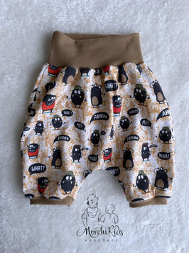 Kurze Hose Short Sommerhose " Monster beige " Größe 116