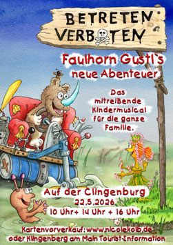 Faulhorn Gustl´s neue Abenteuer  22.05.26 | 14:00 Uhr