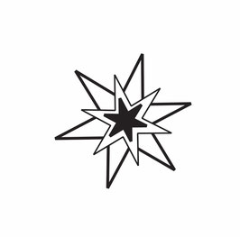 3fach-Stern weiß