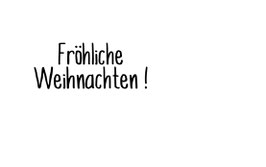 Schriftzug "Fröhliche Weihnachten!"