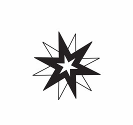 3fach-Stern schwarz