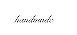 Schriftzug "handmade" (Schreibschrift)
