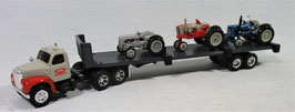 Ford Mack B Model with 9n, 901 & Fordson Super Major Tractors