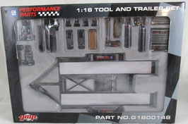 1/18 scale Car Hauling Trailer & Tool Set GM GMP