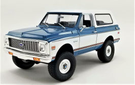 1972 Chevy Blazer K/5 Blue with Large Tires 1/18 Acme