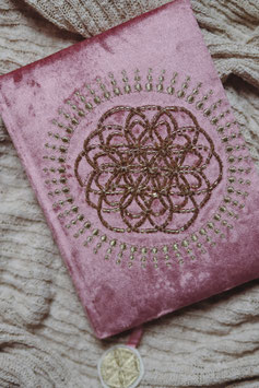 Velvet journal flower of life