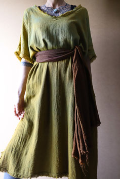 Fringe dress avocado
