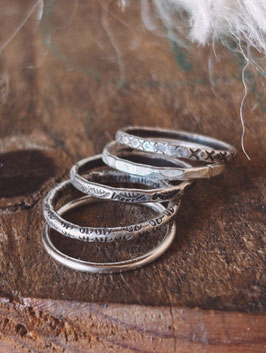 Hill tribe stacker rings