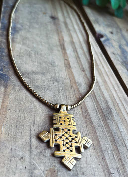 Cross Pendant brass