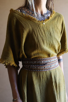 Fringe dress goldenrod