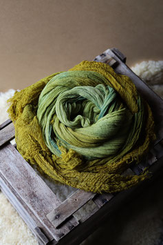 Scarf olive-azul