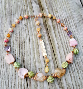 *I AM THE UNIVERSE* Edelsteincollier -  für *Birgit Alaya*