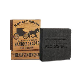 Bade- und Körperseife - mit natürlichen und biologischen Premium-Ölen - Honest Amish Fisherman mit Lakritz