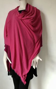 blusbar Poncho 1001 in Merinowolle mit Wasserfallkragen
