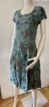 Praechtig-Berlin körpernahes, tulpiges Leinenkleid Riva Bloom