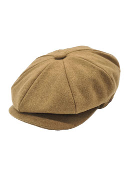 Vintage Style Camel Brown Newsboy Cap