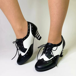 Ava 2-Tone Shoe Black/White