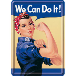 We can do it - Blechpostkarte