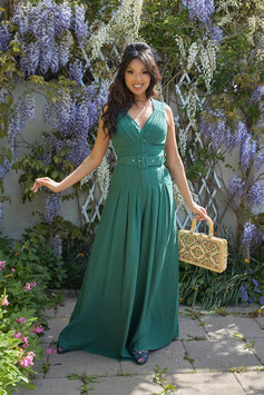 Zuzanne-Gia Pantsuit, Emerald Green