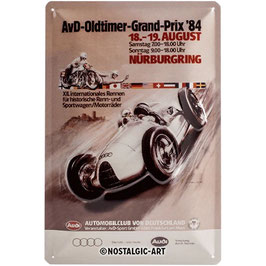 Audi / AvD Oldtimer Grand Prix, Traditional Blechschild