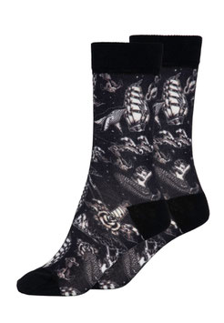 Winter Sailor Socks, Navy