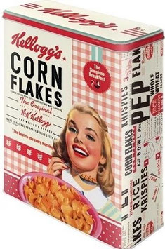 Kellogg`s Girl Corn Flakes Collage, Tin Box XL