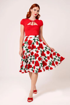 Dolce Vita Roses Skirt, White