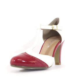 Gatsby Retro Heels, Red/White