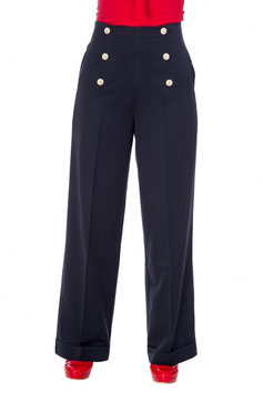 Adventures Ahead Button Trouser, Navy