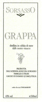 Grappa - Weingut Sorsasso - Como