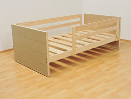 Cama Infantil Individual Tambor 70 cm Con Barandales Sin Pintar
