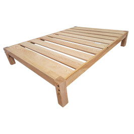 Base para Cama Tradicional Natural Con Laca Transparente