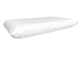 Almohada King Size 44 x 76 x 10 cm Memory Foam Funda Blanca c/cierre (#0678)