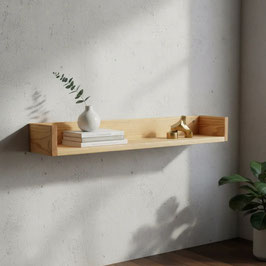Repisa Abierta 80 cm Madera de Pino Cera Transparente (#0742-CT)